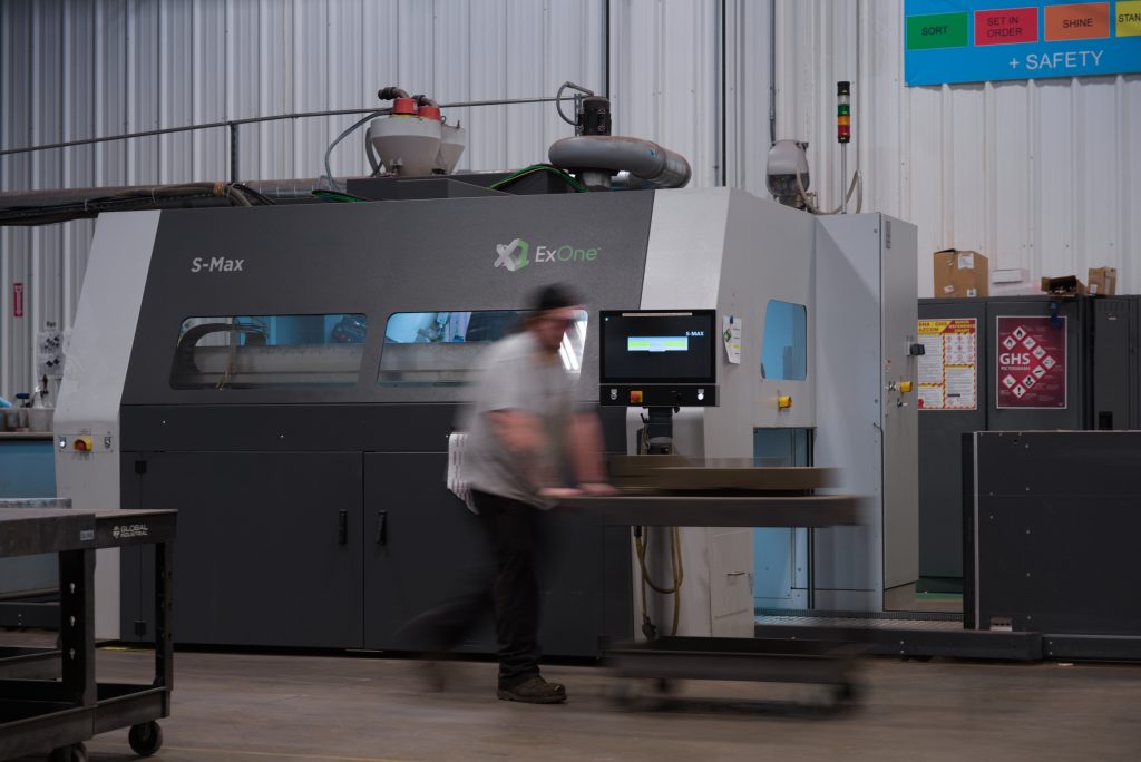 Depicting speed in Kimura Foundry America's process and operations.